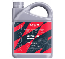 Масло для мотоциклов LAVR MOTO RIDE SPECIAL 4T 10W40 SN, 4 л Ln7748