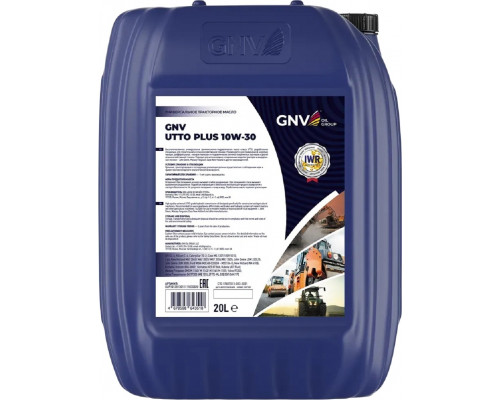 Масло трансмиссионное GNV UTTO Plus 10W30 20 л GUP1012813011111030020