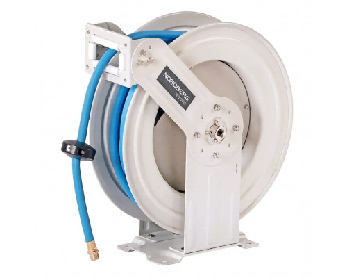 Шланг воздушный с двойным армированием ПВХ NORDBERG HR1215HRPVC PVC (12,5х19 мм; на стальной катушке 15 м)