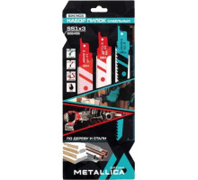 Набор полотен для сабельных пил METALLICA Optima №1 S644D/S711EF/S922BF, 150мм, дер/мет, 3 шт 908495