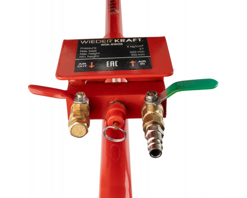Домкрат пневматический подкатной WiederKraft WDK-81813B, 3 т