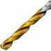 Сверло по металлу DENZEL Р6М5, Golden Tip спиральное 3x60мм, 2шт 718225