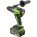 Дрель-шуруповерт аккумуляторная GREENWORKS GD24DD140 ударная, 24V, АКБ 4Ач и ЗУ 3707607CUB
