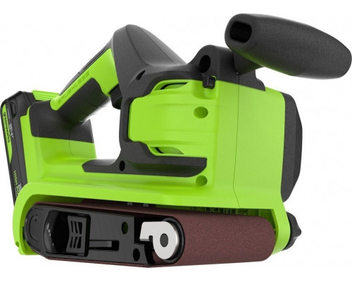 Ленточная шлифовальная машина аккумуляторная GREENWORKS G24BS 24V, АКБ 2Ач и ЗУ 3100607CUA