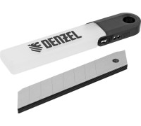 Лезвие для ножа Denzel 79303 18 мм, сталь SK5-0,5 мм, 10 шт