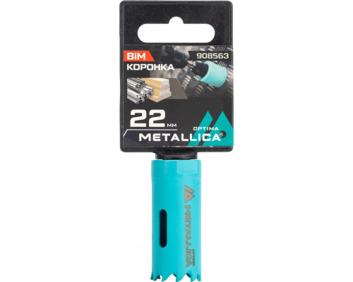 Коронка биметаллическая METALLICA Optima 22 мм 908563