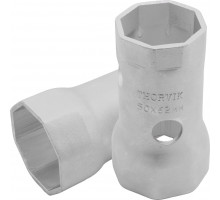 Ключ трубчатый THORVIK BS8P5062 ступичный восьмигранный двусторонний, 50х62 мм 053763