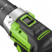 Дрель-шуруповерт аккумуляторная GREENWORKS GD24DD60 ударная, 24V, АКБ 4Ач и ЗУ 3704107CUB