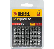 Набор бит Denzel PH2-PH2х45 мм двухсторонних, 10шт. 11673