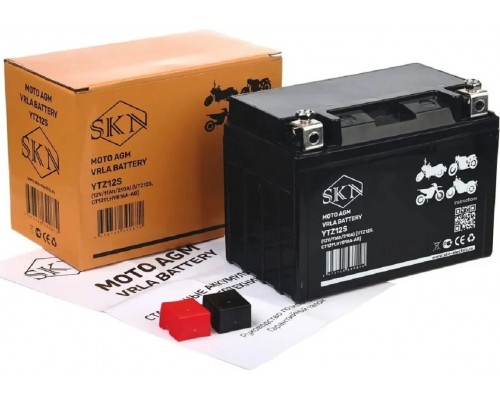 Аккумулятор SKN YTZ12S 12V 11Ah 210A для мототехники