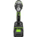 Дрель-шуруповерт аккумуляторная GREENWORKS GD24DD60 ударная, 24V, АКБ 4Ач и ЗУ 3704107CUB