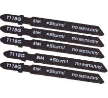 Пилки по металлу 5шт. Sturm T118G для тонких цветных металлов 5250401 5250401