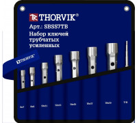 Набор ключей трубчатых THORVIK SBSS7TB усиленных в сумке, 6-19 мм, 7 предметов 053794