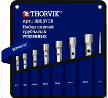 Набор ключей трубчатых THORVIK SBSS7TB усиленных в сумке, 6-19 мм, 7 предметов 053794