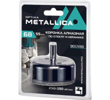 Алмазная коронка для мокрого сверления METALLICA Optima 68x55 мм #80 по стеклу, плитке 901588