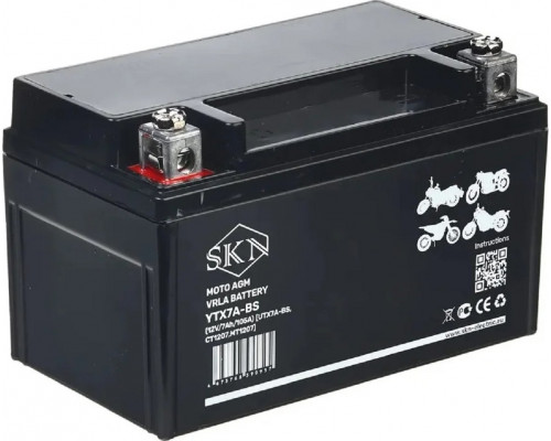 Аккумулятор SKN YTX7A-BS 12V 7Ah 105A для мототехники 025281