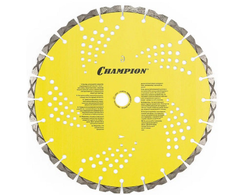 Алмазный диск для резки гранита CHAMPION Laser Granitek PRO 400 (твердые блоки, старый бетон) C1607