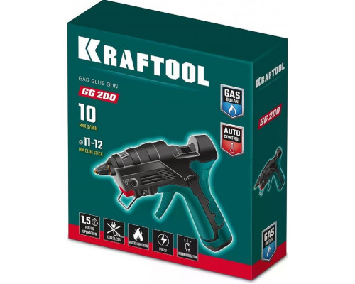 Пистолет термоклеевой газовый KRAFTOOL GG-200, 11 мм 200°C 55524