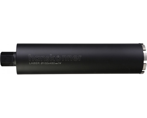 Алмазная коронка по железобетону HANSKONNER H1055-11-102 LASER 102 мм, 1 1/4