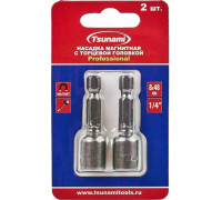 Магнитная насадка TSUNAMI 8х48 мм Professional с торцевой головкой 2 шт T26020030000848