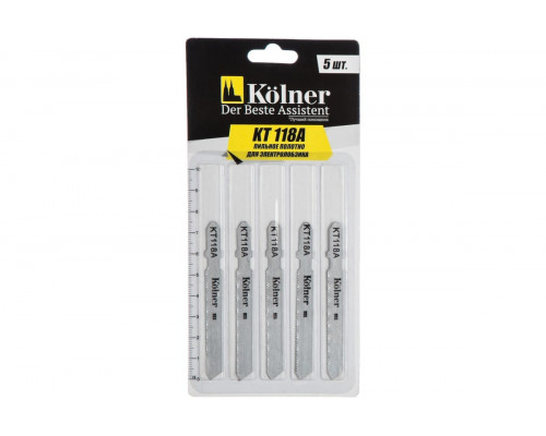 Пилки по металлу Kolner KT 118А по металлу 75х1,2мм, 5шт. кн118а