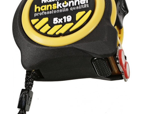 Рулетка HANSKONNER HK2010-03-5-19 с мощным магнитом