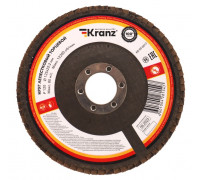 Круг лепестковый Kranz KR-90-0017 торцевой, p120, 125х22,2мм