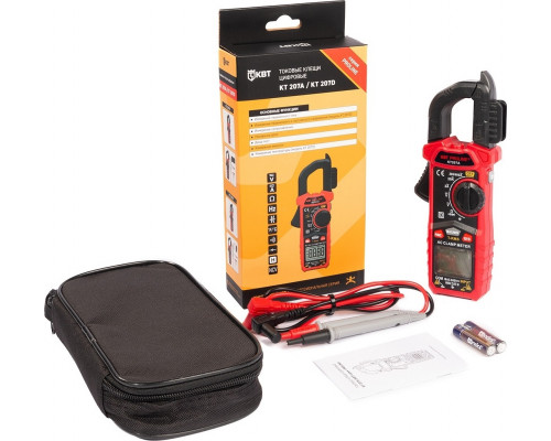Клещи токоизмерительные КВТ KT 207A PROLINE цифровые 91919