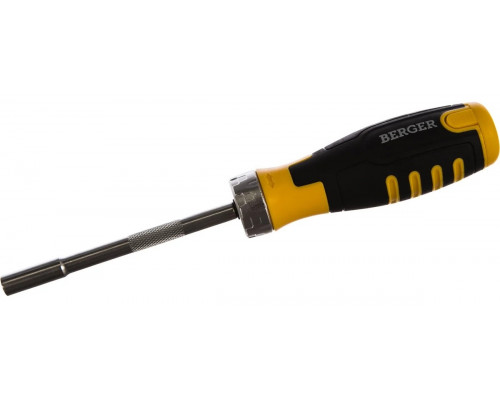 Набор трещоточная отвертка BERGER BG1071 13 в 1 с битами 13 пр.