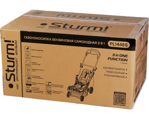 Газонокосилка бензиновая самоходная Sturm PL1446S