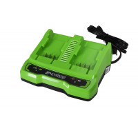 Зарядное устройство для аккумуляторов GREENWORKS 24.0V G24X2UC2 двухпостовое 2931907