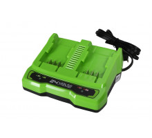 Зарядное устройство для аккумуляторов GREENWORKS 24.0V G24X2UC2 двухпостовое 2931907