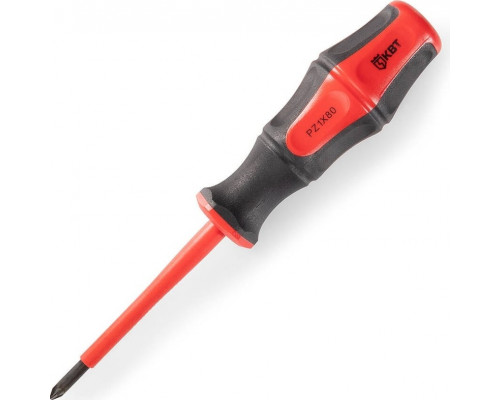 Отвертка диэлектрическая КВТ ПРОФИ 1000V PZ1 х 80 мм 78613 78613