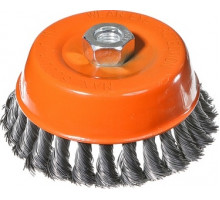 Щетка для УШМ Sturm 5 240 204 чашка м14, d125мм, витая стальная проволока 5240204