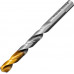 Сверло по металлу Denzel Р6М5, Golden Tip спиральное 12x151мм 718244