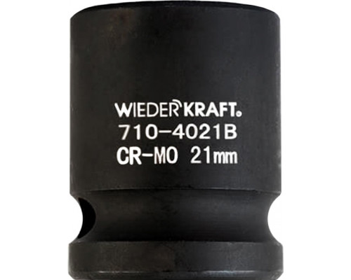 Ударная головка 6-гранная 1/2" WiederKraft WDK-710-4021 21 мм