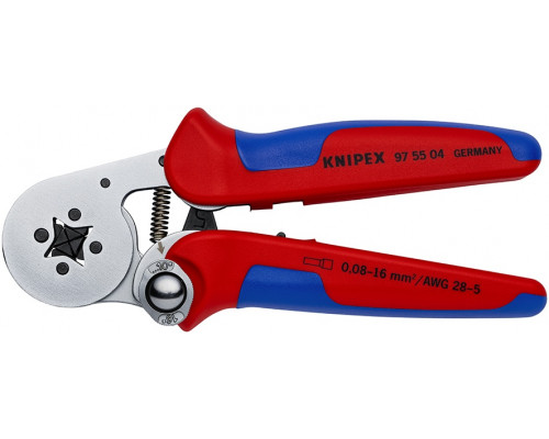 Пресс-клещи KNIPEX KN-975504SB для контактных гильз DIN 46228