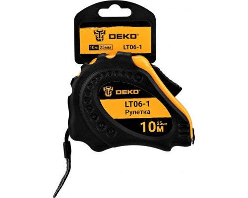 Рулетка DEKO LT06-1 10 м × 25 мм с магнитным зацепом 083-2056