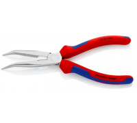 Длинногубцы KNIPEX KN-2625200SB с режущими кромками, губки 40°, 200 мм