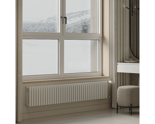 Радиатор отопления ROYAL THERMO Shift Q30 C2030-38 секц. RAL9016 дизайнерский НС-1631285