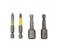Набор насадок Kranz KR-92-0461 на шуруповерт PH2, PZ2, с магнитным держателем