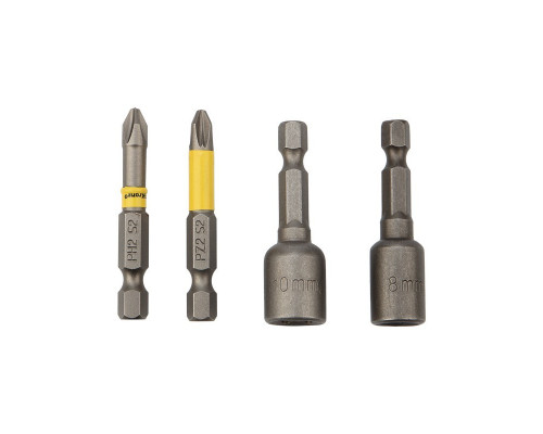 Набор насадок Kranz KR-92-0461 на шуруповерт PH2, PZ2, с магнитным держателем