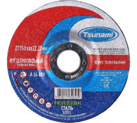 Шлифовальный круги по металлу TSUNAMI 27 150х6х22 A 24 Q BF 80 PROFESSIONAL D16171150602200