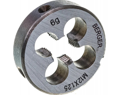 Плашка BERGER BG1010 метрическая M12х1,25 мм, внешний d 38 мм