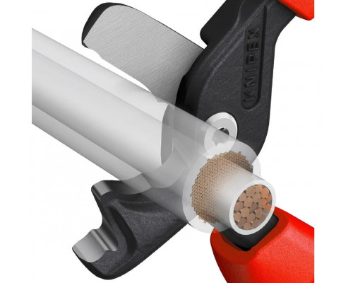 Кабелерез KNIPEX StepCut XL ступенчатый рез, Ø 23 мм, длина 225 мм, фосфатиров KN-9512225