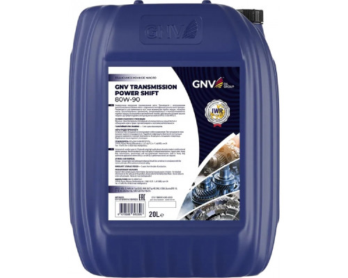 Масло трансмиссионное GNV Transmission Power Shift 80W90 20 л GTP1072010014518090020