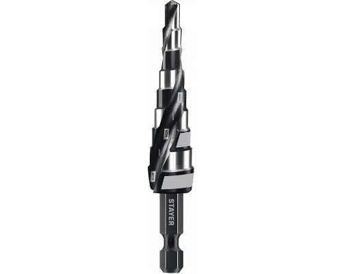 Сверло ступенчатое по металлу STAYER Pro-Max 4-12мм, 9 ступеней 29661-4-12-9
