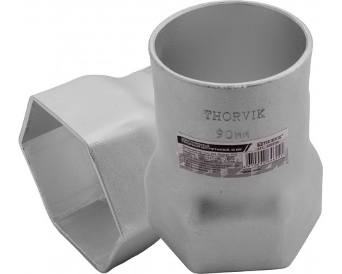 Ключ трубчатый THORVIK BS6P90 ступичный шестигранный, 90 мм