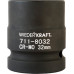 Ударные головки 6-ти гранные 1" WiederKraft WDK-711-8032 32 мм