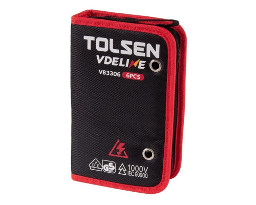 Набор рожковых диэлектрических ключей TOLSEN TTV83606, 10-19 мм, 6 предметов в футляре